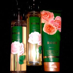B&BW ROSE set 2 brand new items & 1 mist used 80% full